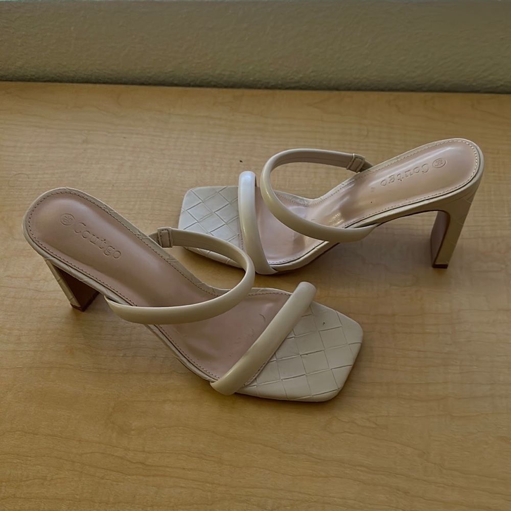 Coutgo Heels Cream Nude